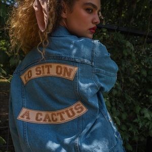 Understated Leather Jean Jacket